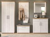 Garderobe Set 5-teilig Mirano in wei� L�rche und Eiche Artisan Landhaus Garderobenkombination 285 cm