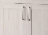 Garderobe Set 4-teilig Mirano in wei� L�rche und Eiche Artisan Landhaus Garderobenkombination 190 cm