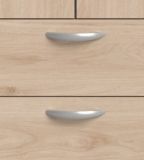 Kleiderschrank Enjour in Jackson Eiche Dreht�renschrank 3-t�rig mit Spiegel 120 x 185 cm