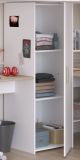 Parisot Hochbett Alex in wei� und Eiche Jugendzimmer mit 2x Bett Liegefl�che 90 x 200 cm