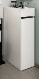 Badezimmer Kommode Flexy in wei� Anstellregal mit Apothekerauszug 29 x 101 cm