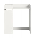 Waschmaschinenumbau Set Flexy in wei� 2-teilig �berbauschrank und Anstellregal