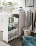 Waschmaschinenumbau Set Flexy in wei� 3-teilig �berbauschrank und 2 x Anstellregal