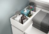 Waschmaschinenumbau Set Flexy in wei� 3-teilig �berbauschrank und 2 x Anstellregal