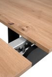 Esstisch Finham in wei� Tisch mit Liftauszug 160 / 200 x 80