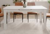 Esstisch Finham in wei� Tisch mit Liftauszug 160 / 200 x 80