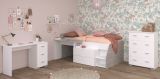 Parisot Kinder- und Jugendzimmer Milky15 in wei� und grau Loft Komplett-Set 3-teilig