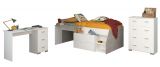 Parisot Kinder- und Jugendzimmer Milky15 in wei� und grau Loft Komplett-Set 3-teilig