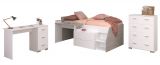 Parisot Kinder- und Jugendzimmer Milky15 in wei� und grau Loft Komplett-Set 3-teilig