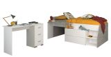 Parisot Kinder- und Jugendzimmer Milky17 in wei� und grau Loft Komplett-Set 2-teilig