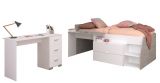 Parisot Kinder- und Jugendzimmer Milky17 in wei� und grau Loft Komplett-Set 2-teilig
