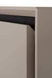 TV-Lowboard Brebbia in Sand mit Schwarz TV Unterteil 175 cm