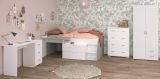 Parisot Kinder- und Jugendzimmer Milky11 in wei� und grau Loft Komplett-Set 4-teilig