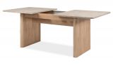 Esstisch Jaron in Sandstein und Hickory Walnuss Tisch ausziehbar 160 / 200 x 90 cm