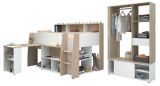 Parisot Kinder- und Jugendzimmer Lucas11 in wei� und Eiche Komplett-Set 2-teilig