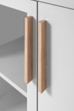 Sideboard Hanno in grau und Hickory Walnuss Kommode 163 x 94 cm