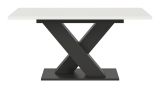 Esstisch Home-X in wei� und grau Tisch ausziehbar 150 - 190 cm
