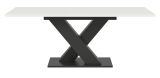 Esstisch Home-X in wei� und grau Tisch ausziehbar 150 - 190 cm