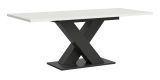 Esstisch Home-X in wei� und grau Tisch ausziehbar 150 - 190 cm