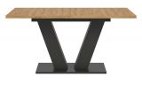 Esstisch Home-X in Artisan Eiche und grau Tisch ausziehbar 150 - 190 cm