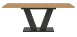Esstisch Home-X in Artisan Eiche und grau Tisch ausziehbar 150 - 190 cm