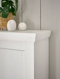 Kommode Fiastra in wei� Pinie Landhaus Highboard 105 x 146 cm, Soft-Close-Funktion