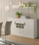 Wandboard Fiastra in wei� Pinie Landhaus Wandregal 150 cm