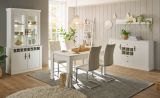 Couchtisch Fiastra in wei� Pinie Landhaus Beistelltisch 107 x 67 cm, Soft-Close-Funktion