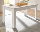 Esstisch Fiastra in wei� Pinie Landhaus Tisch 160 x 90 cm