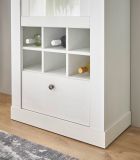 Wohnwand Fiastra in wei� Pinie Landhaus Wohnkombination 4-teilig, Soft-Close-Funktion