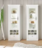 Wohn- und Esszimmer Set 3-teilig Fiastra in wei� Pinie Landhaus, Soft-Close-Funktion