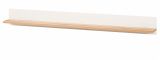 Wandboard Lavell in wei� matt und Evoke Eiche Wandregal 180 cm