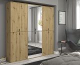 Garderobenschrank Line-Up in Artisan Eiche Schuhschrank 61 x 193 cm