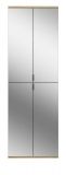 Garderobenschrank Line-Up in Artisan Eiche Schuhschrank mit Spiegel 61 x 193 cm