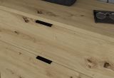 Garderobe Set 3-teilig Line-Up in Artisan Eiche Kommode und Kleiderstange 61 cm
