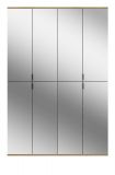 Garderobenschrank mit Spiegel Line-Up in Artisan Eiche Mehrzweckschrank 122 x 193 cm
