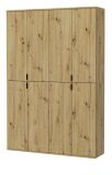 Garderobenschrank Line-Up in Artisan Eiche Schuhschrank 122 x 193 cm
