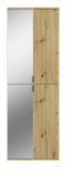 Schuhschrank Line-Up in Artisan Eiche Flurschrank mit Spiegel 60 x 193 cm