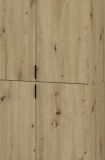 Kleiderschrank mit Spiegel Line-Up in Artisan Eiche Mehrzweckschrank 244 x 193 cm
