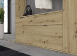 Garderobe Set Line-Up in Artisan Eiche Garderobenschrank mit Spiegel 243 x 193 cm