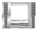 Garderobe Set Line-Up in Artisan Eiche Garderobenschrank mit Spiegel 243 x 193 cm