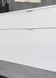Garderobe Set Line-Up in Artisan Eiche und wei� Hochglanz Garderobenschrank mit Spiegel 212 x 193 cm