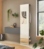 H�ngeschrank Center in grau matt und Wotan Eiche Flurschrank h�ngend 100 cm
