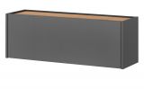 H�ngeschrank Center in grau matt und Wotan Eiche Flurschrank h�ngend 100 cm