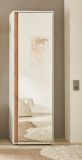 Garderobenschrank Center in wei� und Wotan Eiche Flurschrank mit Spiegel 60 x 200 cm