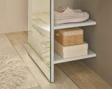 Garderobe Center in wei� Kompaktgarderobe mit Spiegel 50 x 200 cm