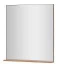 Garderobenspiegel Center in Wotan Eiche Wandspiegel mit Ablage 75 x 80 cm