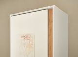Garderobe Set 4-teilig Center in wei� und Wotan Eiche Garderobenkombination 170 x 200 cm