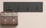 Garderobenleiste Avila in grau Wandgarderobe 80 x 20 cm