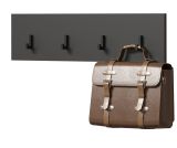 Garderobenleiste Avila in grau Wandgarderobe 80 x 20 cm